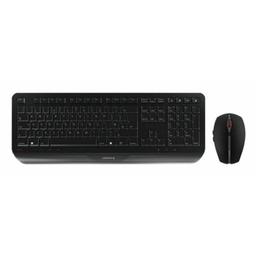 Tastatur Membran CHERRY GENTIX DESKTOP Layout UK mit Maus ergonomisch kabellos