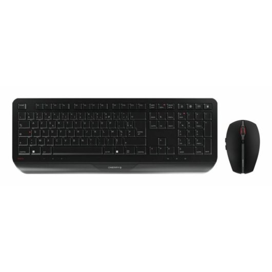 Teclado Cherry GENTIX Desktop AZERTY membrana sem fios com apoio de pulso e rato