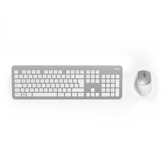 Teclado de membrana HAMA KMW-700 Layout DE sem fio com rato incluído