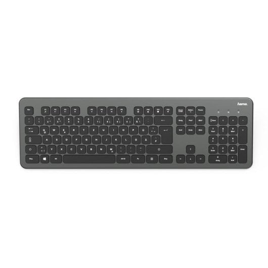 Teclado de membrana HAMA KW-700 Layout DE sem fios tamanho completo