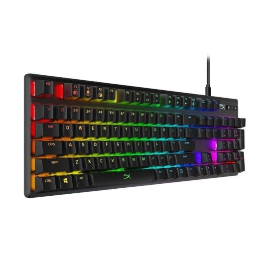 Teclado mecánico HyperX Alloy Origins Layout DE RGB cable desmontable