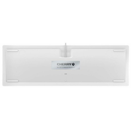 Tastatur Scherenmechanik CHERRY AK-C8112 QWERTZ Deutsch Wasserdicht Weiß