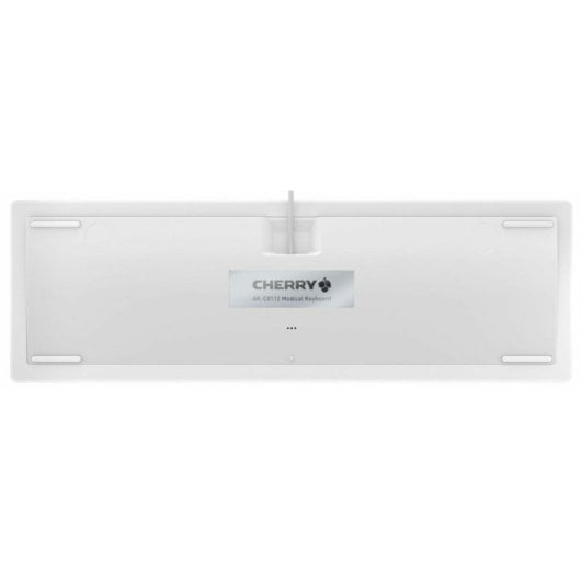 Tastatur Scissor CHERRY AK-C8112 QWERTZ Wasserdicht Medizinisch Weiß USB