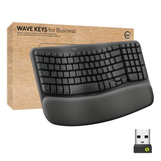 Teclado de membrana Logitech ERGO 920-012334 Layout US Comfort ergonómico sem fios