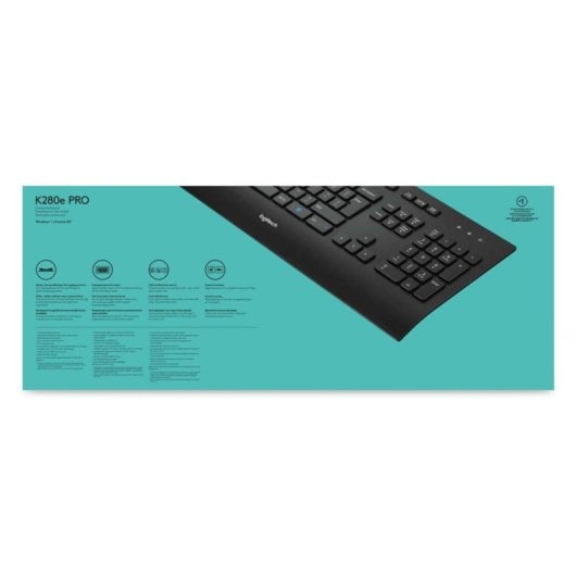 Tastatur Membran Logitech K280E Pro AZERTY FR Handballenauflage kabelgebunden