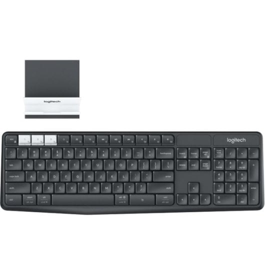 Teclado mecânico Logitech K375s Layout DE sem fios multifunções grafite branco