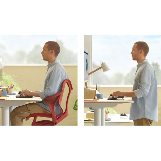 Teclado semi-mecânico Logitech ERGO K860 Layout Nórdico com apoio ergonómico