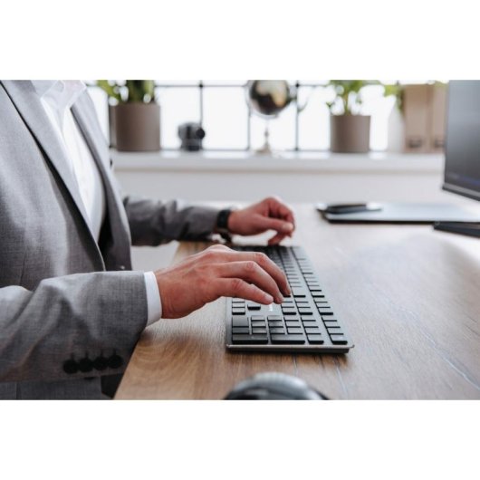 Teclado mecânico CHERRY KW X ULP Layout DE retroiluminado wireless