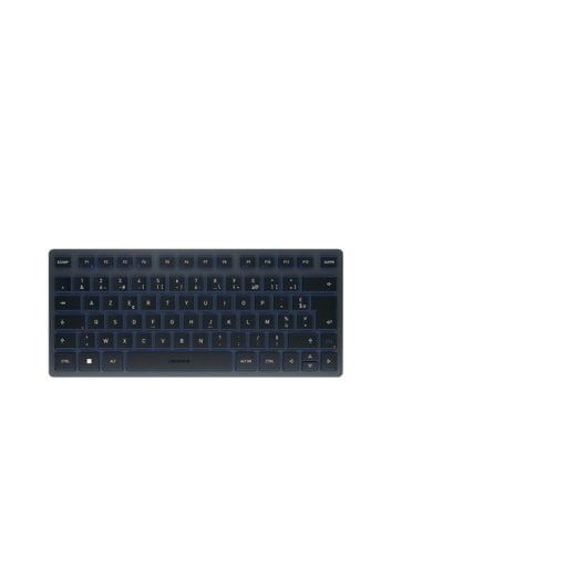 Tastatur Scherenmechanik CHERRY KW 7100 MINI BT AZERTY Blau Bluetooth kompakt