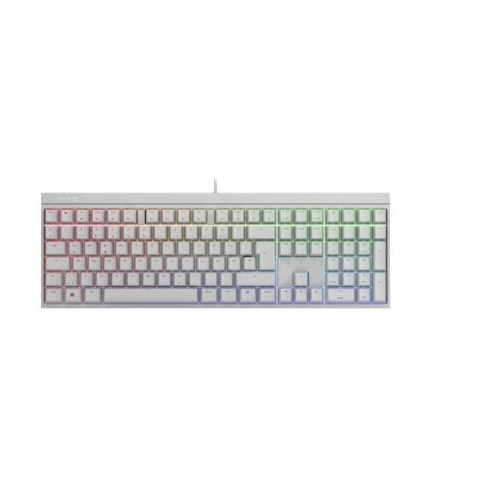 Tastatur mechanisch CHERRY MX 2.0S RGB QWERTZ Deutsch RGB-Beleuchtung Weiß