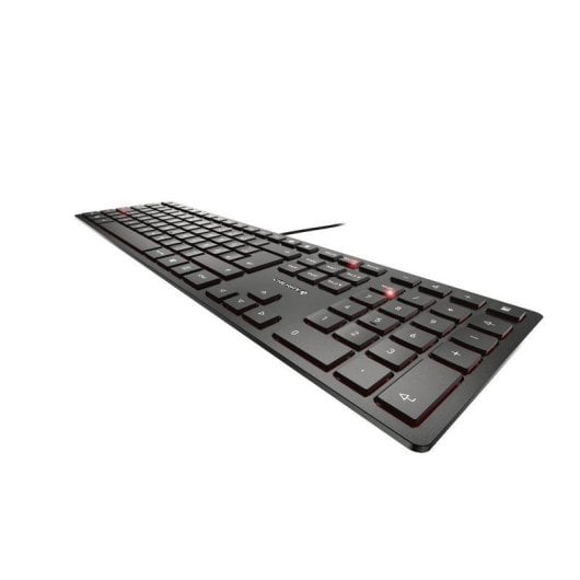 Tastatur mechanisch CHERRY KC 6000 Slim AZERTY BE kabelgebunden schwarz
