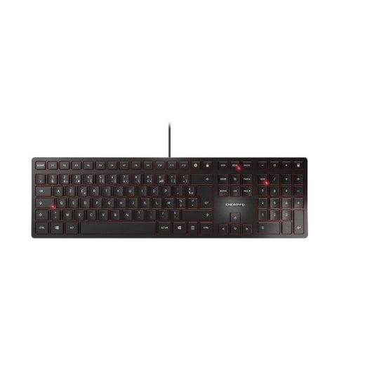 Tastatur mechanisch CHERRY KC 6000 Slim AZERTY BE kabelgebunden schwarz