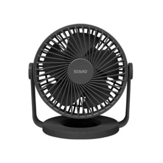 Ventilateur de table Savio AD-01 USB-C 4 vitesses rotation 360 degrés noir