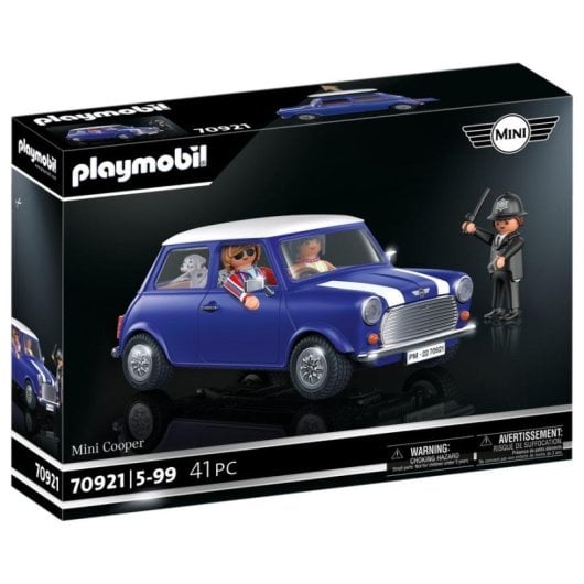 Carro Playmobil 70921 Azul Branco com 4 Figuras Incluídas