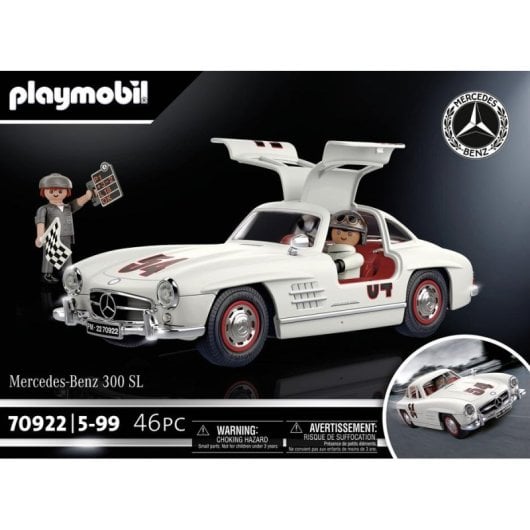 Carro de Corrida Playmobil 70922 Preto e Branco com 2 Figuras