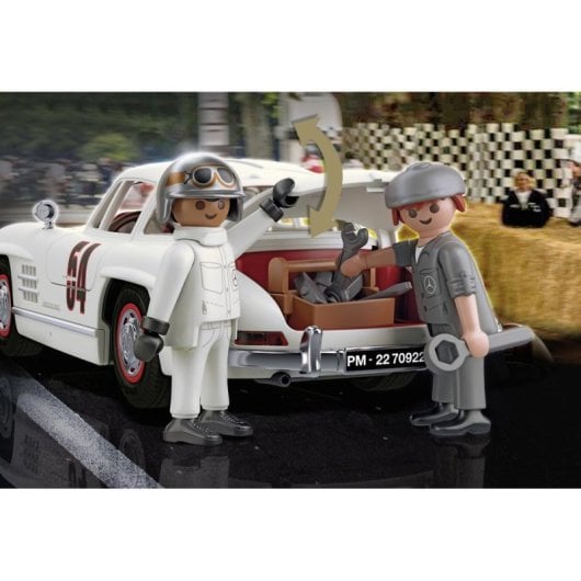 Carro de Corrida Playmobil 70922 Preto e Branco com 2 Figuras