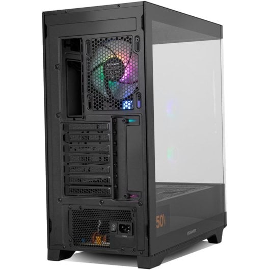 Caja PC NOX Hummer ETHER Semitorre Gaming Cristal Curvo ATX USB-C Negro