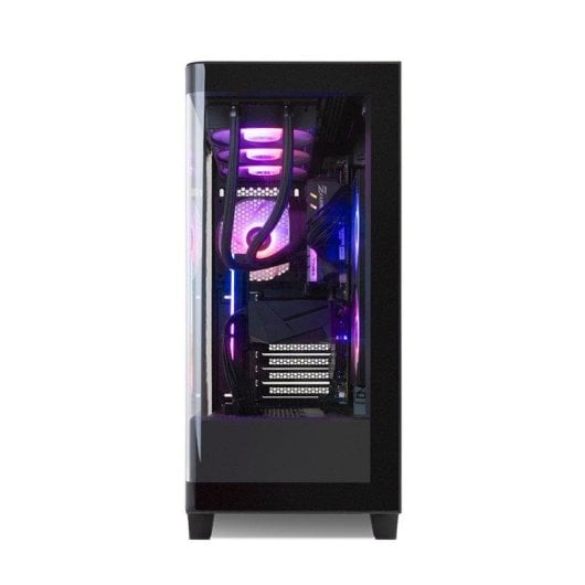 Boîtier NOX Hummer ETHER Noir Verre Trempé Courbé Midi Tower Gaming