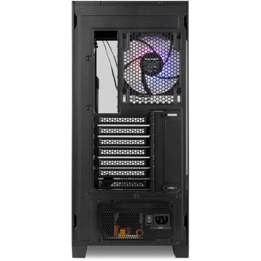 Caja PC NOX Hummer ETHER Semitorre Gaming Cristal Curvo ATX USB-C Negro