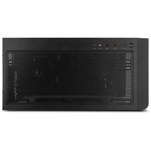 Caja PC NOX Hummer ETHER Semitorre Gaming Cristal Curvo ATX USB-C Negro