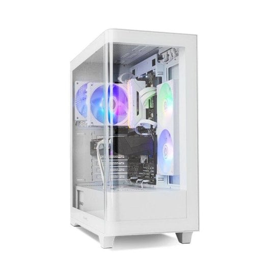 Boîtier PC NOX Hummer ETHER Midi Tower Blanc Verre Trempé USB-C