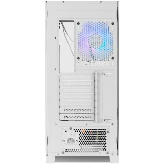 Boîtier PC NOX Hummer ETHER Midi Tower Blanc Verre Trempé USB-C