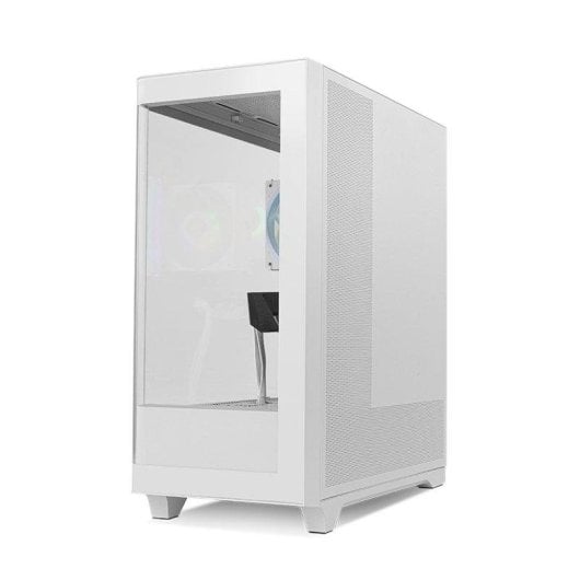 Boîtier PC NOX Hummer ETHER Midi Tower Blanc Verre Trempé USB-C