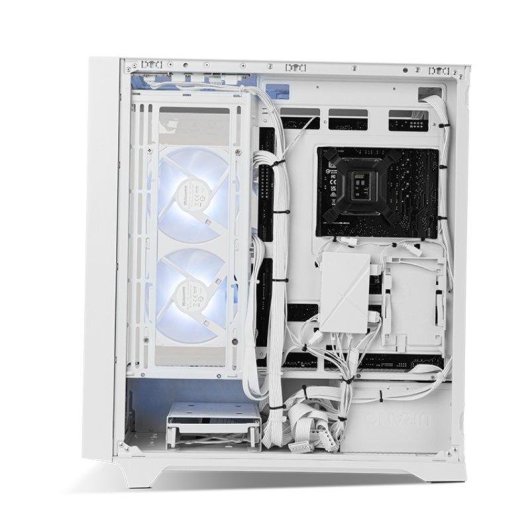 Boîtier PC NOX Hummer ETHER Midi Tower Blanc Verre Trempé USB-C