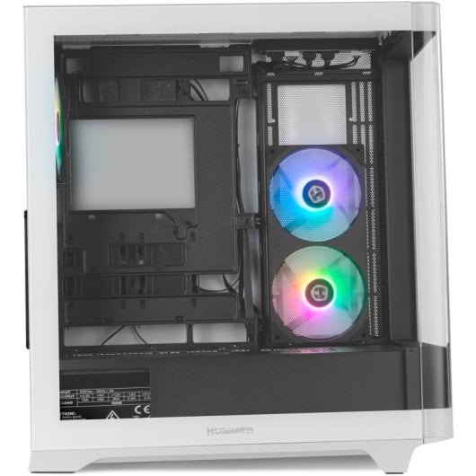 Boîtier NOX Hummer ETHER Midi Tower Verre Trempé Noir Blanc USB-C