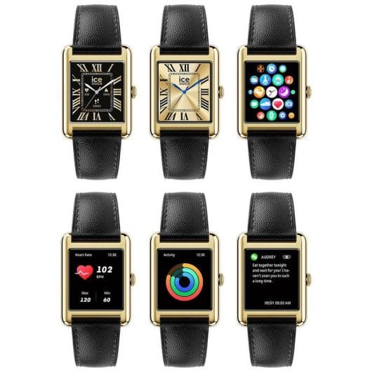 Ice-Watch Ice Smart TKS 2.0 Bluetooth 1,41" AMOLED Oro Caja Negra Correa Única IP68