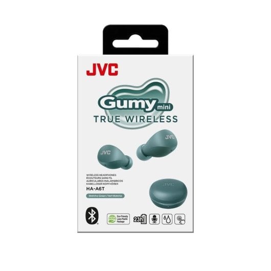 Auricolari JVC HA-A6T Wireless Bluetooth True Wireless, Microfono, IPX4, Verde