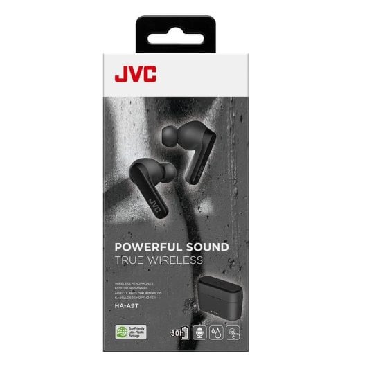 Auricolari JVC HA-A9T wireless Bluetooth impermeabili IPX5 con microfono neri