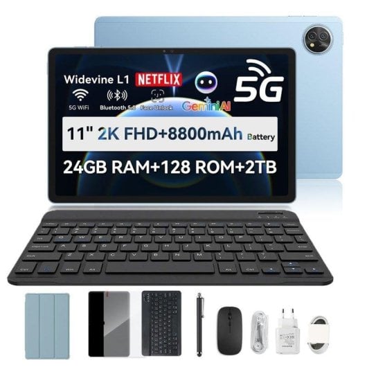 Tablet Blackview Zeno 10 11" 128GB 5G 8800mAh Android 15 Bleu