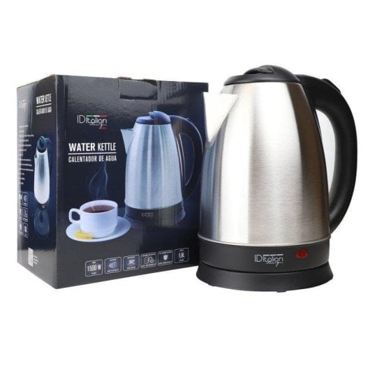 Bouilloire Italian Design Acier Inoxydable 1,8L 1500W Base 360° Câble Rétractable