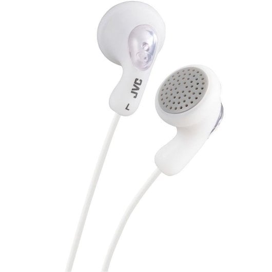 Auriculares JVC HA-F14 avec câble Jack 3,5 mm pour musique Blanc