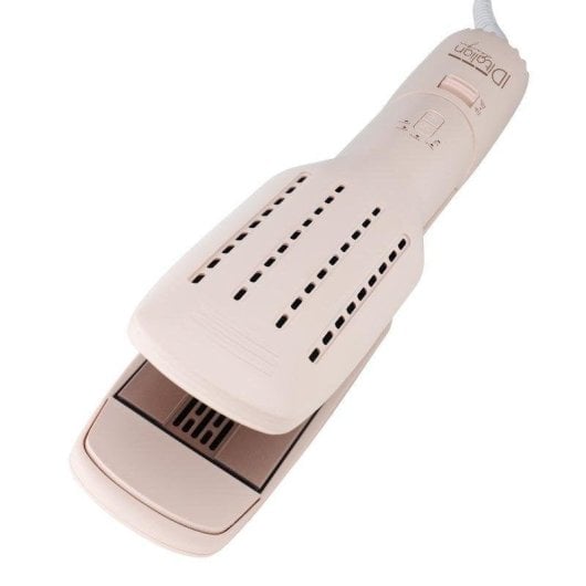 Prancha de cabelo Italian Design Cyclone Halo Cool Air Cerâmica 2 em 1 Profissional Preta