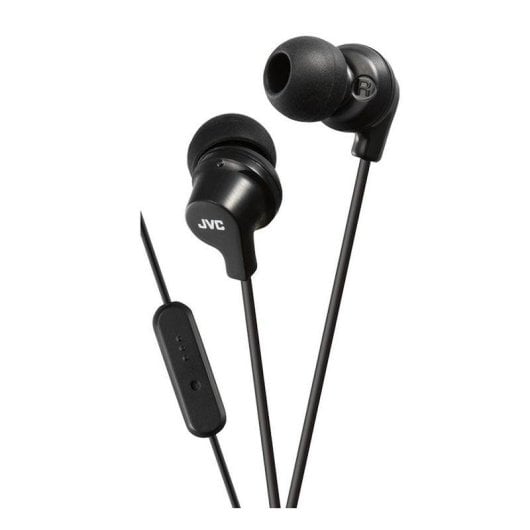 Auriculares JVC HA-FR15-B-E con cable Jack 3,5 mm para musique et appels micrófono noir