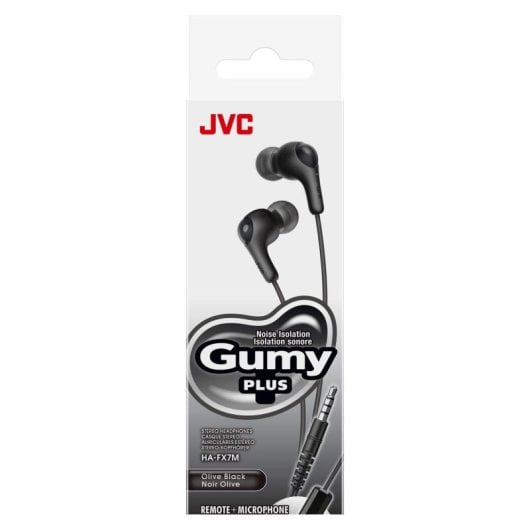 Auriculares JVC HA-FX7M com fio Jack 3,5 mm para chamadas e música Preto
