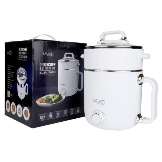 Multi Cooker Italian Design 1,8L Selettore Doppia Potenza Tappo Vetro