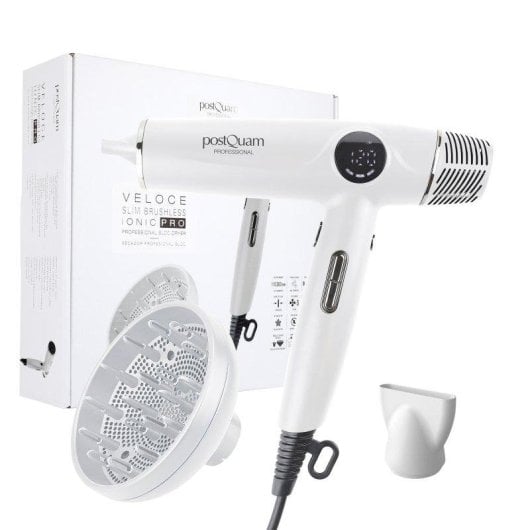 Secador PostQuam Veloce Slim BLDC Ionic Pro 110000 rpm ultra leve iónico