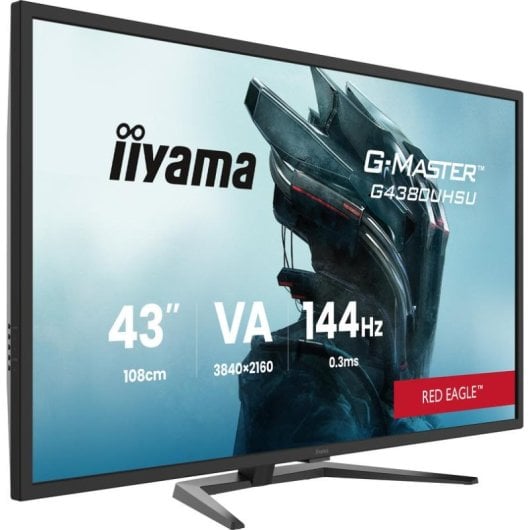 Monitor iiyama G-MASTER G4380UHSU-B2 43" UltraHD 4K 144Hz VA Flach HDR400 0,3ms USB-C