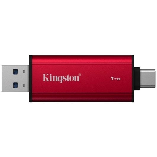 Disco Duro Kingston 1TB Portable SSD USB-A/C 1050 MB/s Kompakt Dual Connector