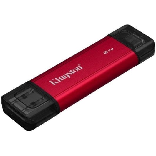 Festplatte Kingston 2TB SSD Extern USB-A/C 3.2 Gen2 1050MB/s Kompakt