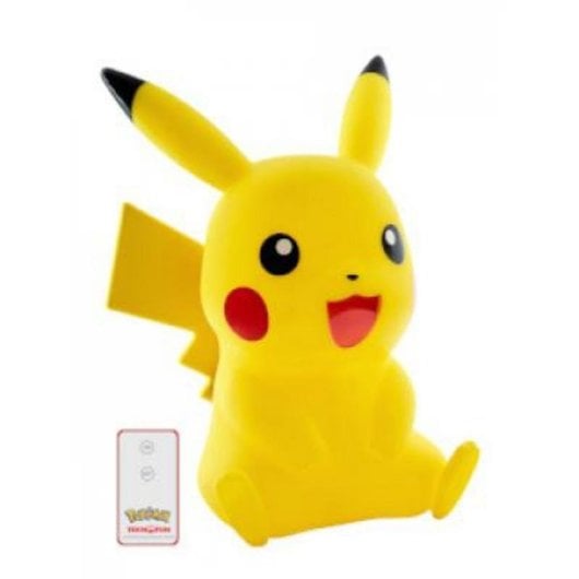 Nachtlicht Teknofun Pikachu LED tragbar Schwarz-Gelb Batterie USB