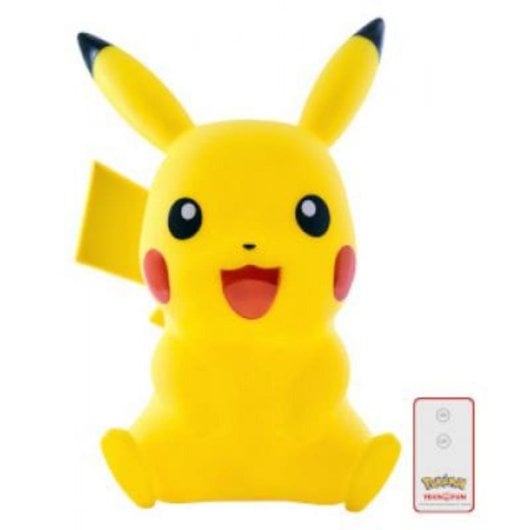 Nachtlicht Teknofun Pikachu LED tragbar Schwarz-Gelb Batterie USB