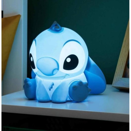 Luz Noturna Erik PP13693LS Stitch LED Silicona 3 Níveis USB 15 cm