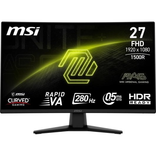 Monitor MSI MAG 274CXF 27" FullHD 280Hz Rapid VA Curvo HDR 0,5ms