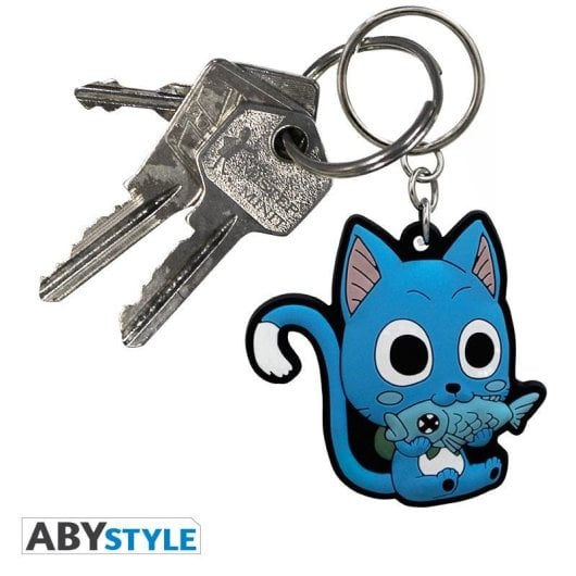 Llavero Abysse ABYKEY102 Figura Fairy Tail Azul PVC 49 mm