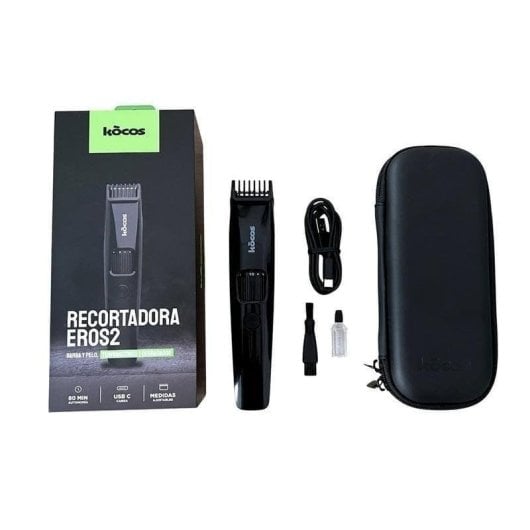Gesichtsrasierer Kocos Eros 2 Kabellos 80min Nur Trockenrasur 20 Einstellungen 3 Klingen Digitalanzeige