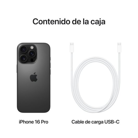 Apple iPhone 16 Pro 512 Go 6,3" OLED Super Retina XDR 5G Double SIM Caméra 48 MP iOS 18 Noir